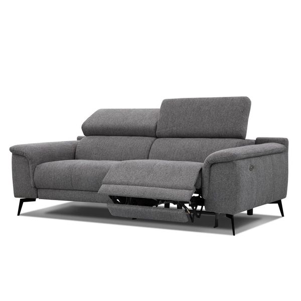 Relaxsofa Fiero 3-Sitzer Mit 1 Relaxfunktion, Dunkelgrau-image