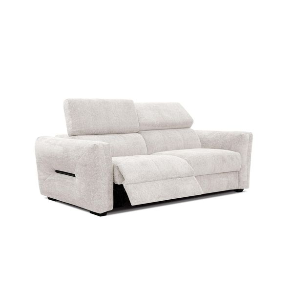 Sofa Calvera 3-Sitzer Mit 1 Relaxfunktion, Weiß-image
