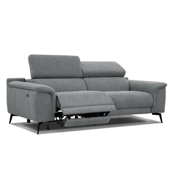Relaxsofa Fiero 3-Sitzer Mit 1 Relaxfunktion, Grau-image