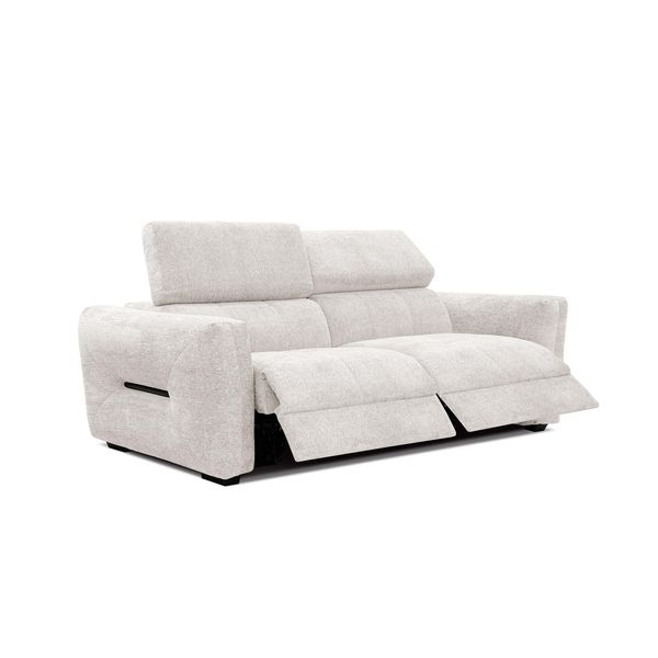 Sofa Calvera 3-Sitzer Mit 2 Relaxfunktionen, Weiß-image