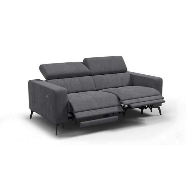 Relaxsofa Morello 3-Sitzer, Dunkelgrau, 2 X Relax Zero Gravity-image