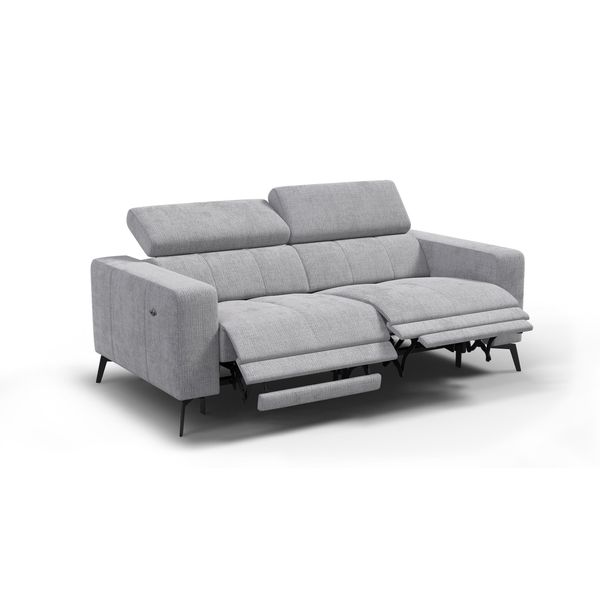 Relaxsofa Morello 3-Sitzer, Hellgrau, 2 X Relax Zero Gravity-image