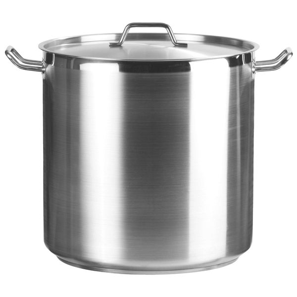 GemüSetopf Gsw "Le Chef", Silberfarben, H:40Cm Ø:40Cm, TöPfe, GemüSetopf, Topf Mit Deckel Aus Hochwertigem Edelstahl 18/10 In Gastro-QualitäT-image