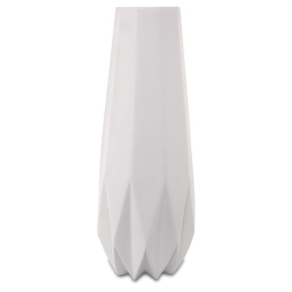 Dekovase Goebel "Vase Polygono Star 41 Cm Weiß", Weiß, B:14,5Cm H:41Cm T:14,5Cm Ø:14,5Cm, Vasen, Abwischbar-image