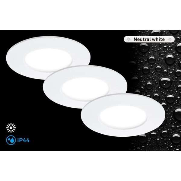 Briloner Leuchten Led Einbauleuchte "Flat In", Weiß, Leuchten-image