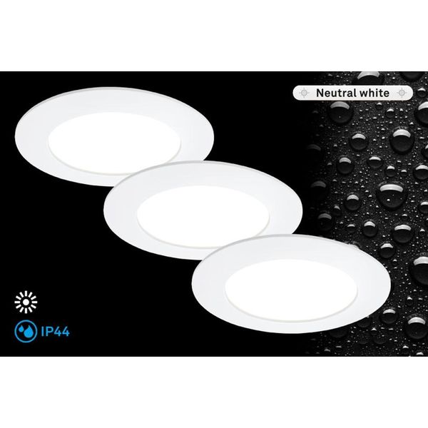 Briloner Leuchten Led Einbauleuchte "Flat In", Weiß, Leuchten-image