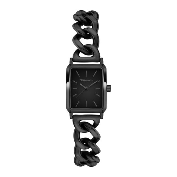 Quarzuhr Tamaris "Chain Watch", Schwarz, Armbanduhren, Damen, Quarzuhr, Armbanduhr, Damenuhr, Edelstahlarmband, Analog-image