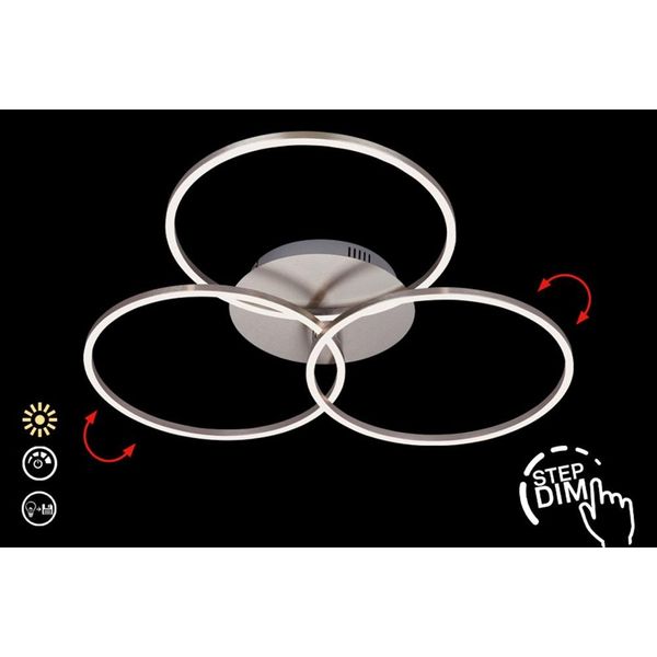 Briloner Leuchten Led Deckenleuchte "Frame", Silber, Leuchten, Led Deckenleuchte-image