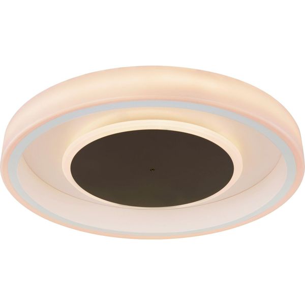 Globo Lighting Led Deckenleuchte "Goffi", Weiß, 1 Stk., Leuchten, Deckenlampe, Rund, Durchmesser 50Cm, Wohnzimmer, Schlafzimmer, Led Deckenleuchte-image