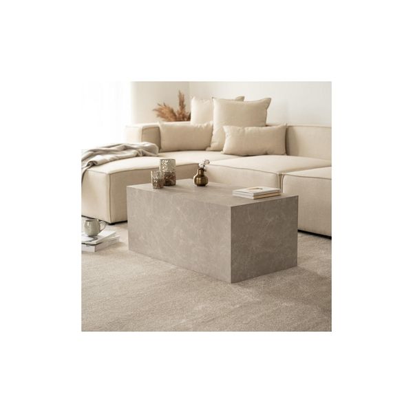 Home Deluxe Couchtisch Marmor Amiri L - 95 X 50 Cm Beige-image