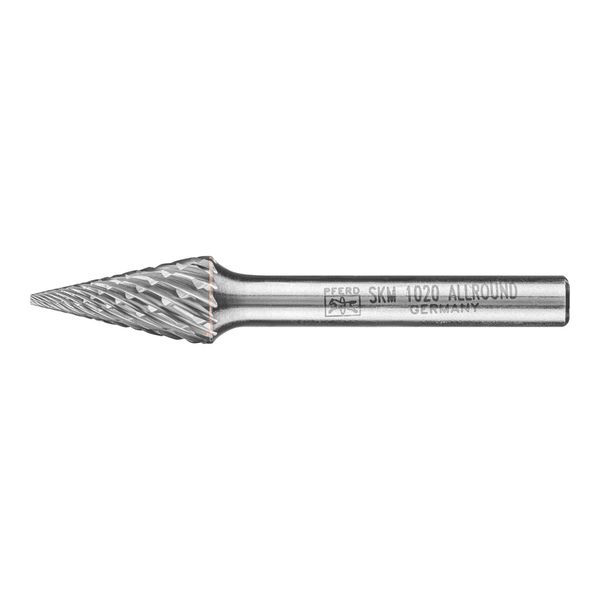 Pferd Tools Hartmetall HochleistungsfräSstift Allround Spitzkegel Skm Ø 10X20Mm Schaft-Ø 6Mm Universal Grob (21001036)-image