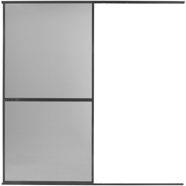 Insektenschutz-SchiebetüR Hecht International "Comfort", Grau (Rahmen: Anthrazit Gewebe: Anthrazit), B:120Cm H:240Cm, Insektenschutzgitter, Bxh: 120X240 Cm-image