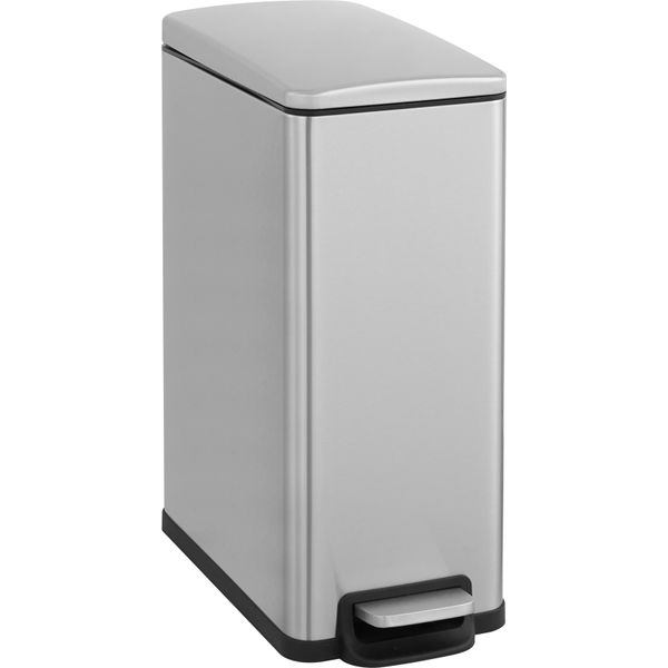MüLleimer Otto Home "Joonah, Soft Close, Schmal Und Kompakt", Stainless Steel Matt, B:25,5Cm H:63,2Cm T:51,6Cm, Edelstahl, MüLleimer, MüLleimer, Nischen-MüLleimer, Treteimer, Kosmetikeimer Mit Deckel-image
