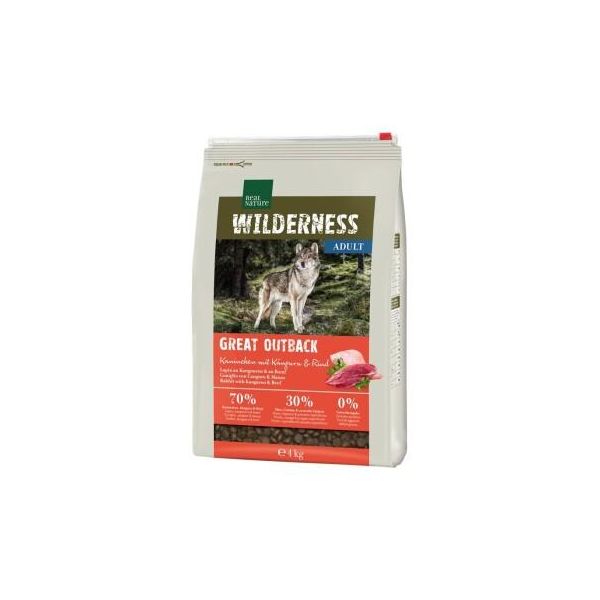 Real Nature Wilderness Croquettes Pour Chien, Adulte, Great Outback Lapin, Kangourou Et BœUf 4 Kg-image