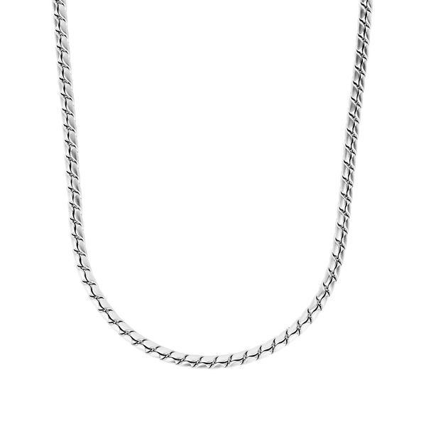 Kette Ohne AnhäNger Tom Tailor, Silber (Edelstahlfarben), Halsketten, Herren, Edelstahl, L: 55 B: 4,7Mm, B:4,7Mm-image