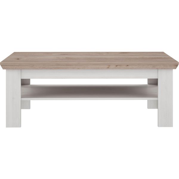 Couchtisch Forte "Iloppa", Braun (Schnee Eiche, Nelson Eiche, Nelson Eiche), B:120,6Cm H:45,3Cm T:60,4Cm, Tische, Couchtisch Eckige Couchtische Holz-Couchtische, Breite Ca. 120 Cm-image
