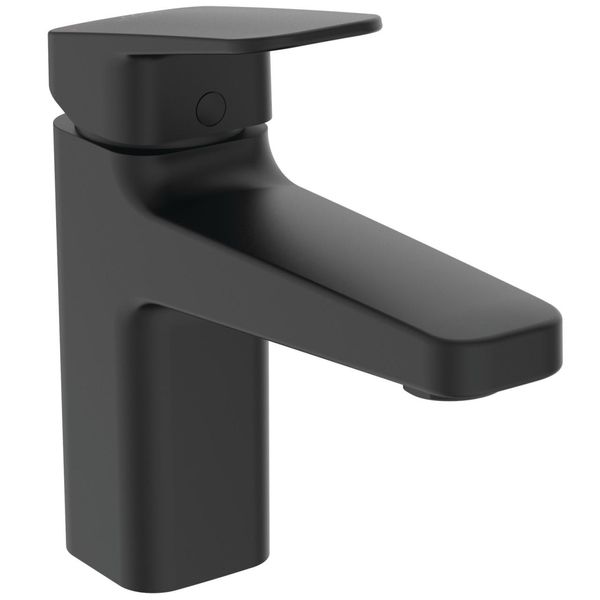 Ideal Standard Waschtischarmatur Ceraplan H90 O.Ablaufgarnitur Ausladung 124Mm Bluestart Silk Blac BD224XG-image