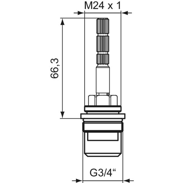 Ideal Standard Jado Keramikoberteil G3/4, H960935NU, H960935NU RechtsschließEnd H960935NU-image