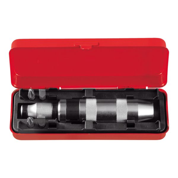 Gedore Red R38004006 SchraubenlöSer-Satz, 6-Tlg, 1/2, Rechts Und Links, Handschlagschrauber-Set Mit Bits, HammerbetäTigung, Aus Stahl Mit Handschlagschrauber Und Bits FüR Das LöSen Von Festsitzenden Schrauben Oder Muttern Mit Einem Hammer, Antrieb: 1/2 Zoll, Drehrichtung: Rechts Und Links - 3301399)-image