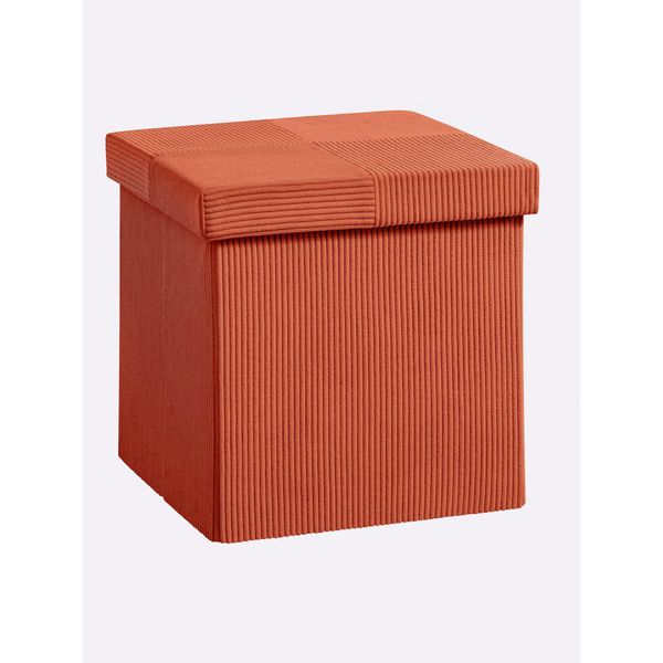Hocker Heine Home, Orange (Terra), B:38Cm H:38Cm T:38Cm, Hocker, Hocker-image