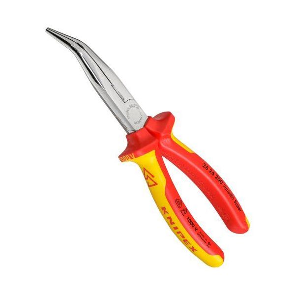 Knipex Flachrundzange Mit Schneide Verchromt 200 Mm-image