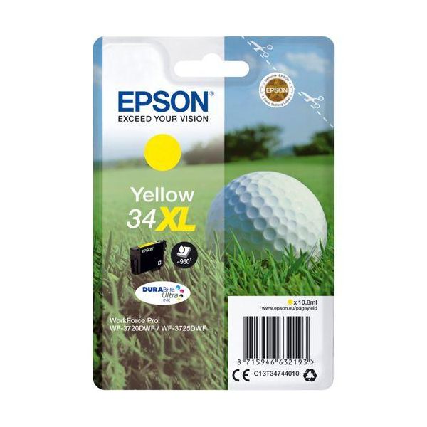 Epson Tintenpatrone Yellow Durabrite Ultra Ink 34 Xl T 3474-image