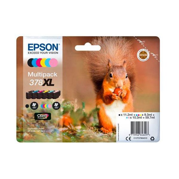 Epson Multipack Claria Photo Hd T 378 Xl (6 Farben) T 3798-image