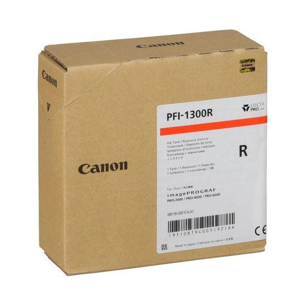Canon PFI-1300 Tinte Red 330 Ml-image