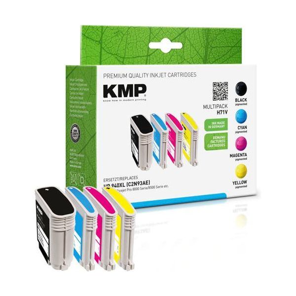 Kmp H71V Vorteilspack Bk/C/M/Y Komp. M. Hp No. 940 Xl-image