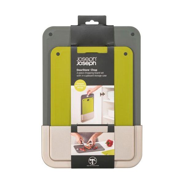 Joseph Joseph Doorstore Grau Chop 2-Tlg Schneidebrett-Set-image