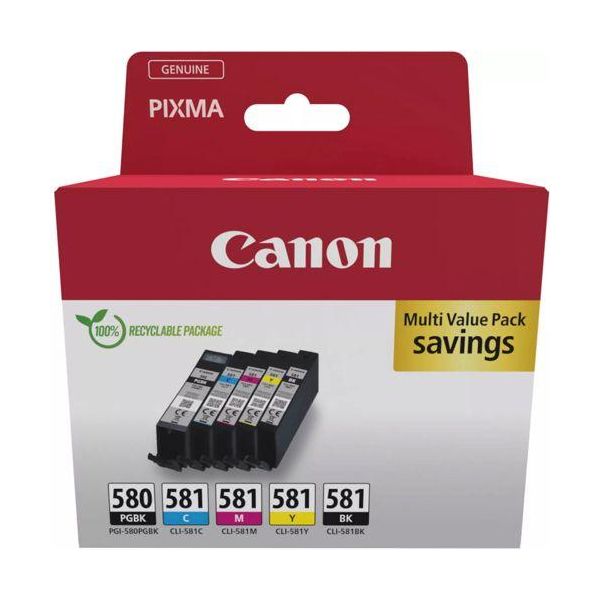 Canon PGI-580/CLI-581 Pgbk/C/M/Y/Bk Multipack-image