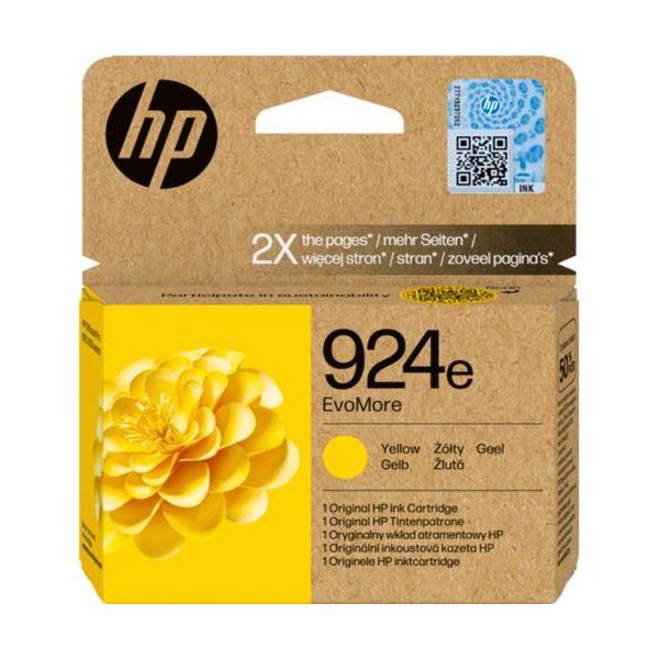 Hp Evomore 4K0U9NE Tintenpatrone Yellow No. 924E-image