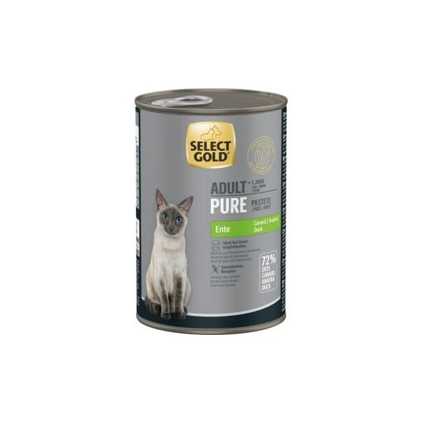 Select Gold Pure BoîTes De PâTéE Chat Adute Canard 24X400 G-image