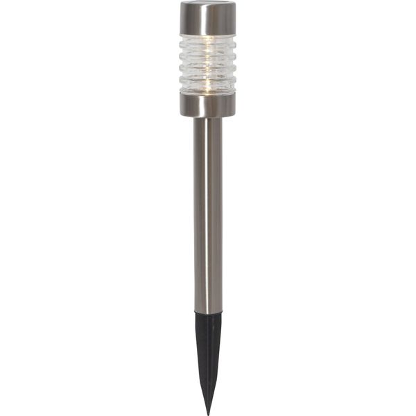 LED Solarleuchte "Solar-Wegleuchte Terni", Silber, B:7,5Cm H:42Cm L:7,5Cm T:7,5Cm Ø:7,5Cm, Parforce Traditional Hunting, Leuchten, Stahl- Und GlasausfüHrung, DäMmerungssensor-image