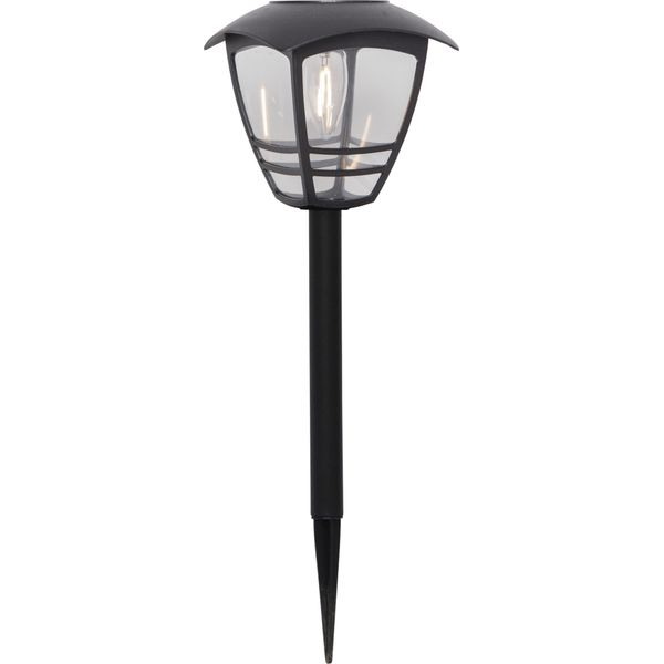 Led Solarleuchte "Solar-Wegleuchte Felix", Schwarz, B:14Cm H:45Cm L:14Cm T:14Cm Ø:14Cm, Parforce Traditional Hunting, Leuchten, Solar-Bollardleuchte Mit Filament-Led, 10 Lm, DäMmerungssensor-image