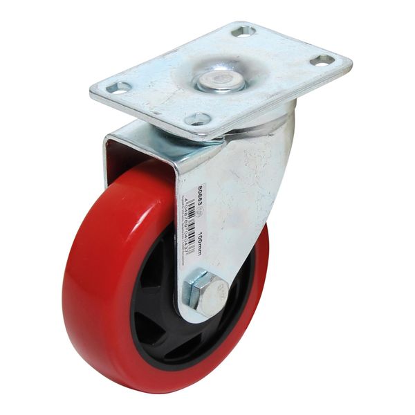 Bgs Do It Yourself Lenkrolle 80663, Rot/Schwarz, Ø 100 Mm)-image