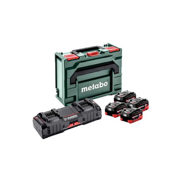Metabo Basis Set 4 X Lihd 8.0 Ah + Asc 145 Duo + Metabox 145 (685135000)-image