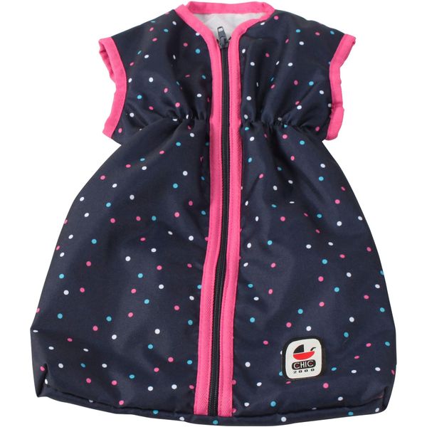 Puppen Schlafsack CHIC2000 "Brombeere", Blau (Konfetti Pink), Puppenausstattungen, Kinderb:27Cm H:2Cm T:45Cm, Polyester, B:27Cm H:2Cm T:45Cm-image