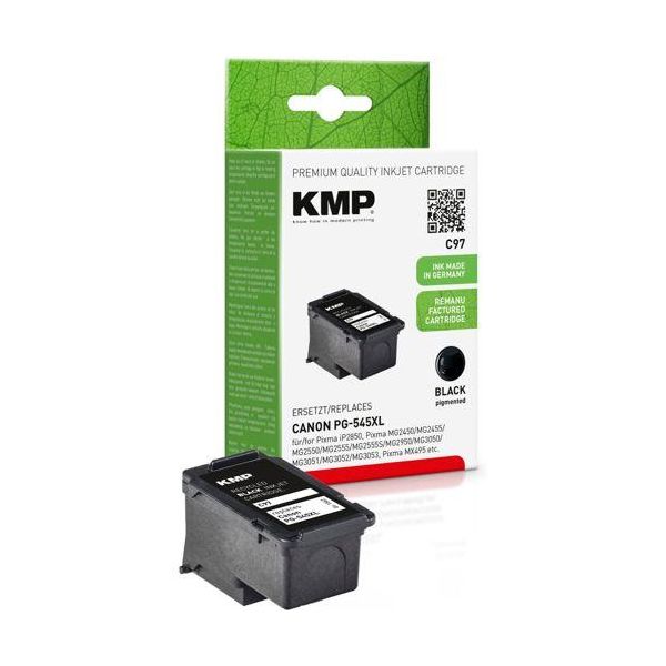 Kmp C97 Tintenpatrone Schwarz Kompatibel Mit Canon PG-545 Xl-image