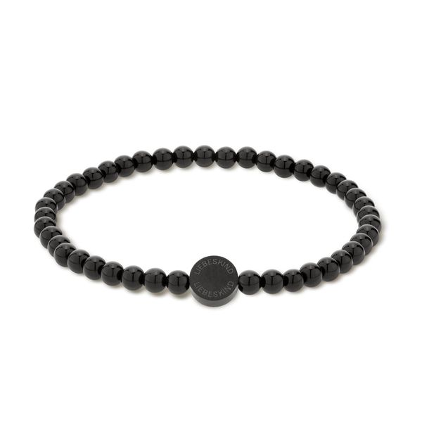 Armband Liebeskind Berlin "New Beads", Schwarz, ArmbäNder, Damen, 18Cm, Edelstahl, Armband-image