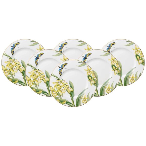 FrüHstüCksteller Villeroy & Boch "FrüHstüCksteller Amazonia Anmut ø 22,5 Cm 6Er Set Bunt", Bunt, Speiseteller-image