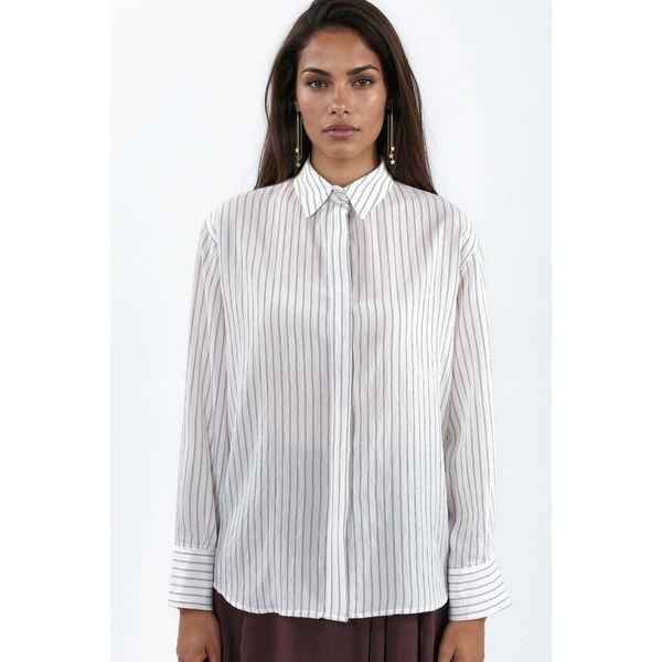 LäSsiges Gestreiftes Button-Down-Hemd-image