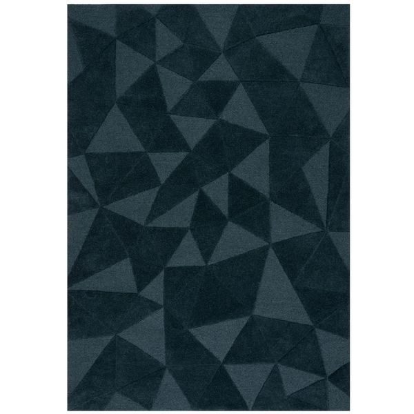 Wollteppich Hoch-Tief Petrol 200 X 290 Cm - Deben Kadima Design-image