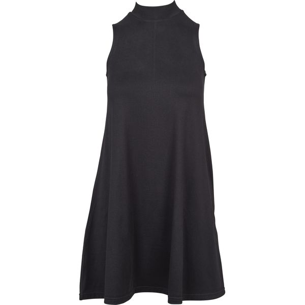 Shirtkleid Urban Classics "Urban Classics Damen Ladies A-Line Turtleneck Dress", Damen, Gr. Xl, Us-GrößEn, Schwarz, 92% Polyester, 8% Elasthan, Unifarben, Slim Fit, Rundhals, Kleider Shirtkleid-image