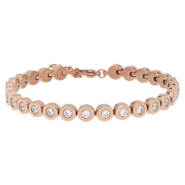 Armband Titania "Titanarmband", Rosa (RoséGoldfarben), ArmbäNder, Damen, Titan, Armband, Mit Zirkonia-image