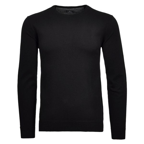 Rundhalspullover Ragman, Herren, Gr. 56, Schwarz, Strick, 95% Baumwolle 5% Kaschmir, Rundhals, Pullover Rundhalspullover-image