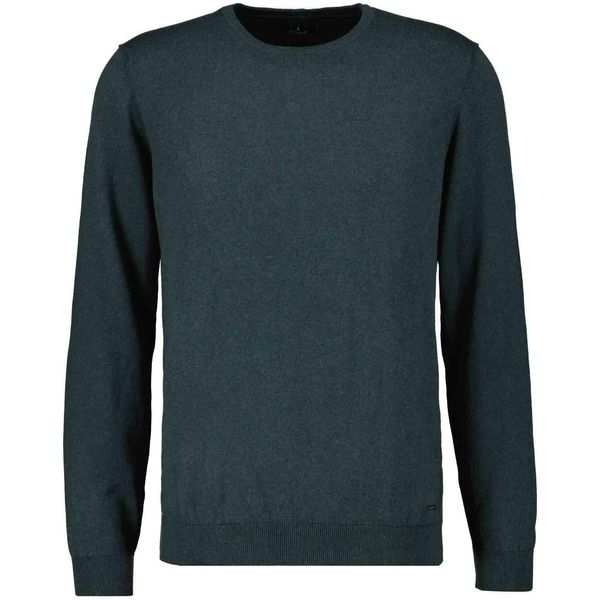 Rundhalspullover Ragman, Herren, Gr. 56, GrüN (DunkelgrüN, 357), Strick, 95% Baumwolle 5% Kaschmir, Rundhals, Pullover Rundhalspullover-image