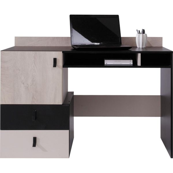 Schreibtisch Iseo 125X55X86 Cm BüRotisch Computertisch, Schwarz-image