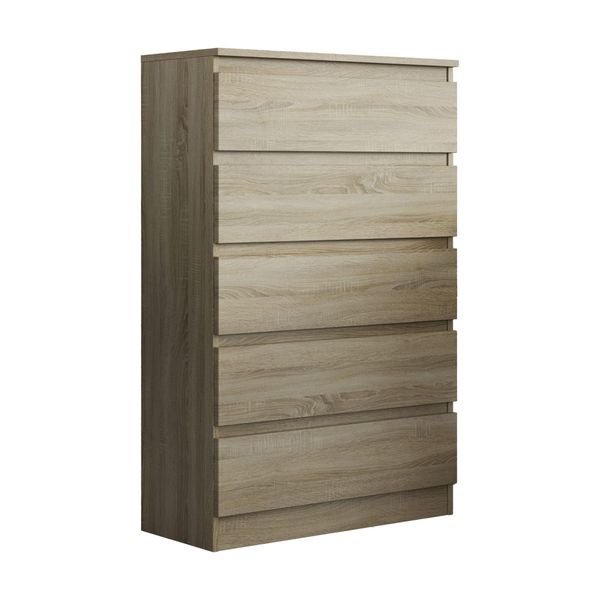 Kommode Adriano 70/112/33 Cm Mit 5 Schubladen Sonoma Eiche-image