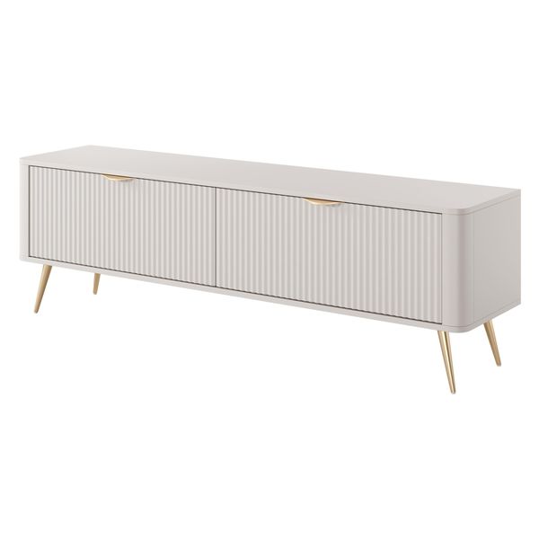 Lowboard Lantana 163,2X38X51,2 Cm Mit 2 TüRen Beige-image